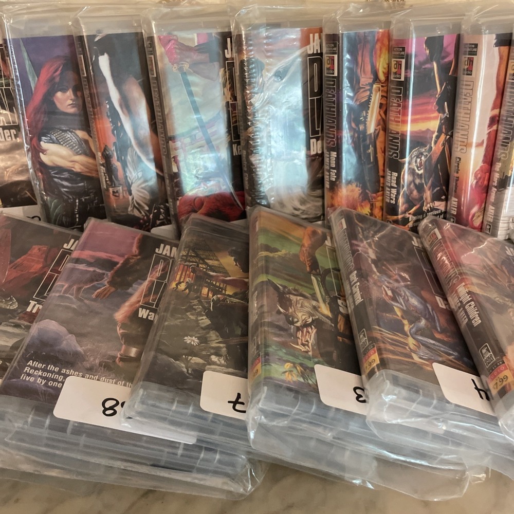 James Axler's - DeathLands - 19 Titles - Audio Cassettes in Hard‎ Cases